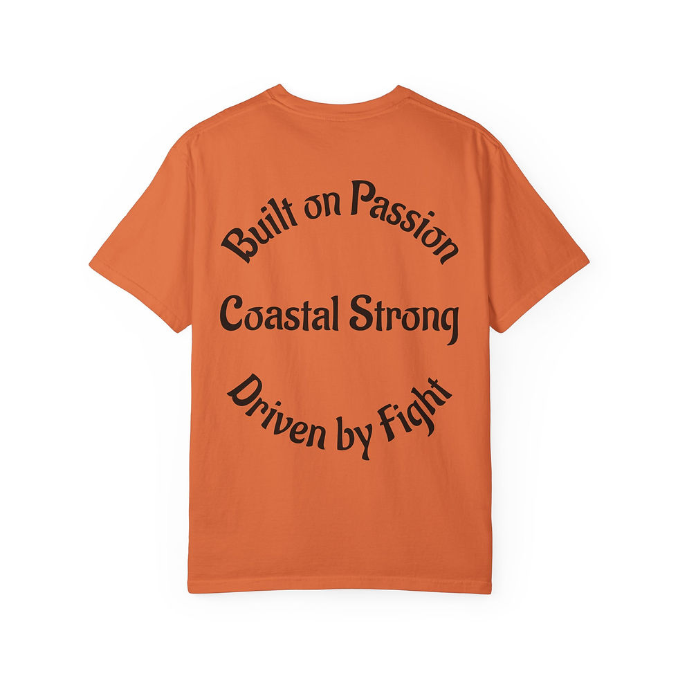 Thumbnail: Coastal Wrestling Alliance Anchor Logo T-shirt | Built on Passion Coastal Strong