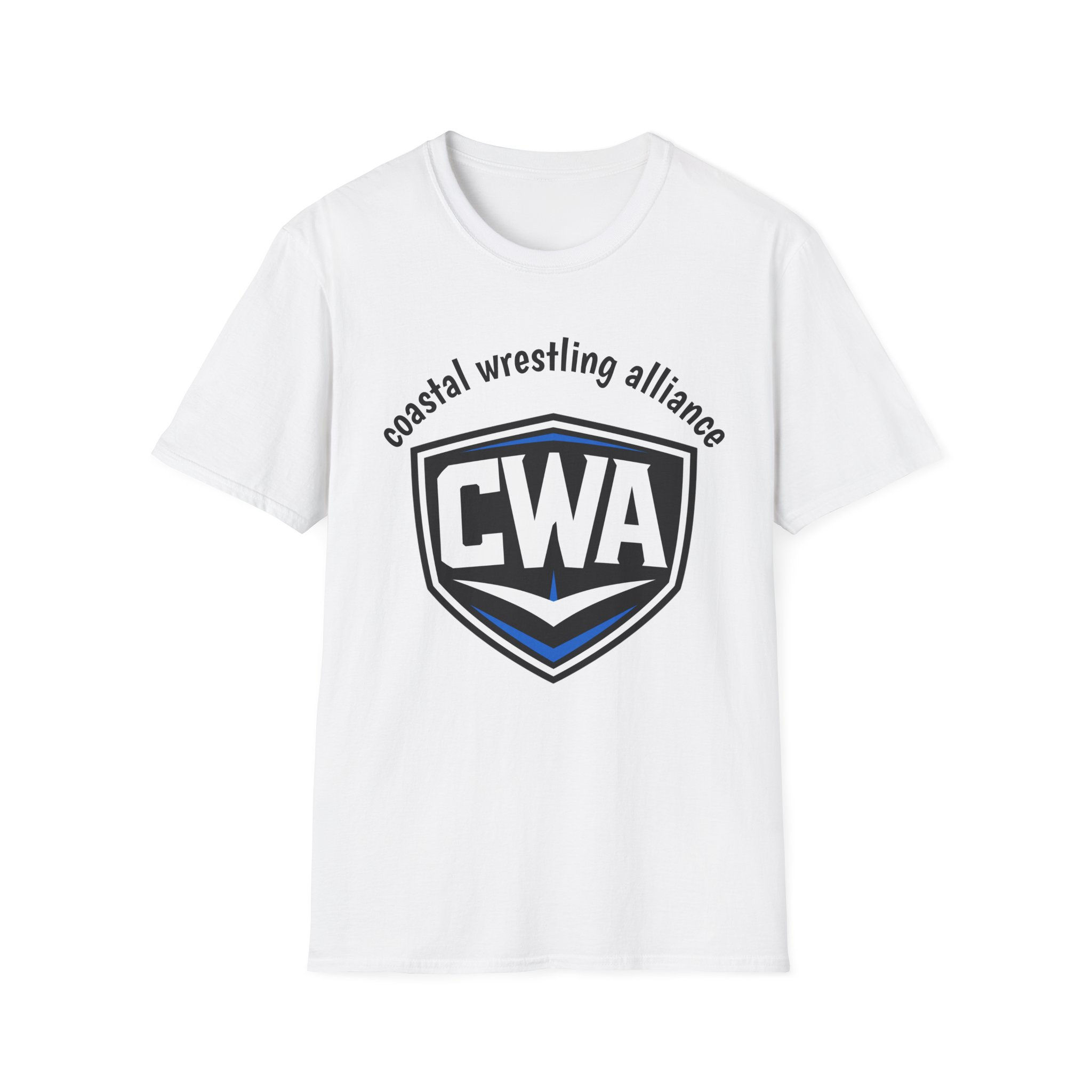 CWA Coastal Wrestling Alliance T-Shirt — "One Coast, One Focus, One Alliance"