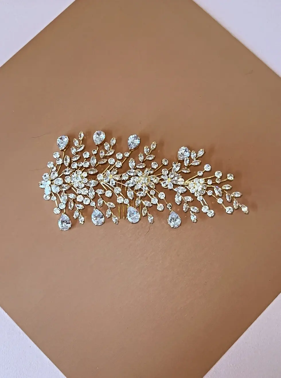 Thumbnail: AMOUR Swarovski Side Piece, Swarovski Wedding Headpiece