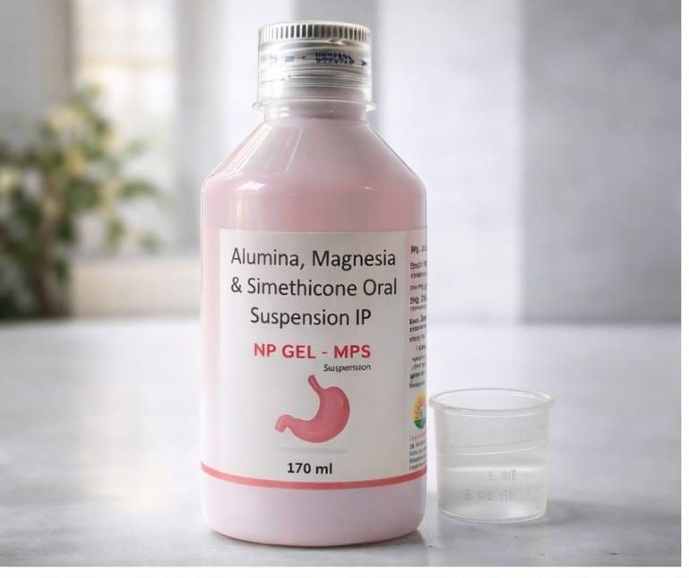 HP GEL - MPS bottle with Alumina, Magnesia & Simethicone Oral Suspension