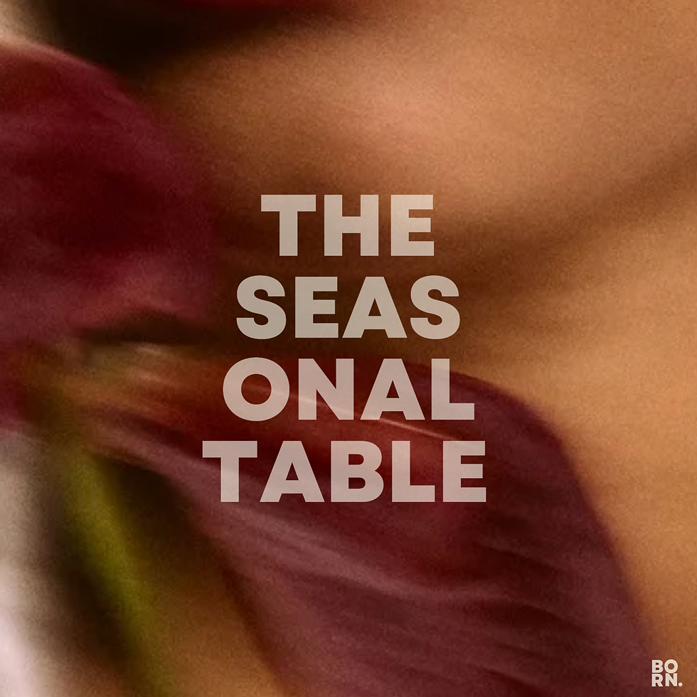 THE SEASONAL TABLE : WINTER EDIT