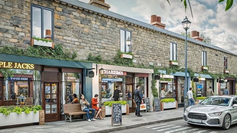A potential vision of Berry Lane in Longridge, Lancashire after authority funding (GCI image)