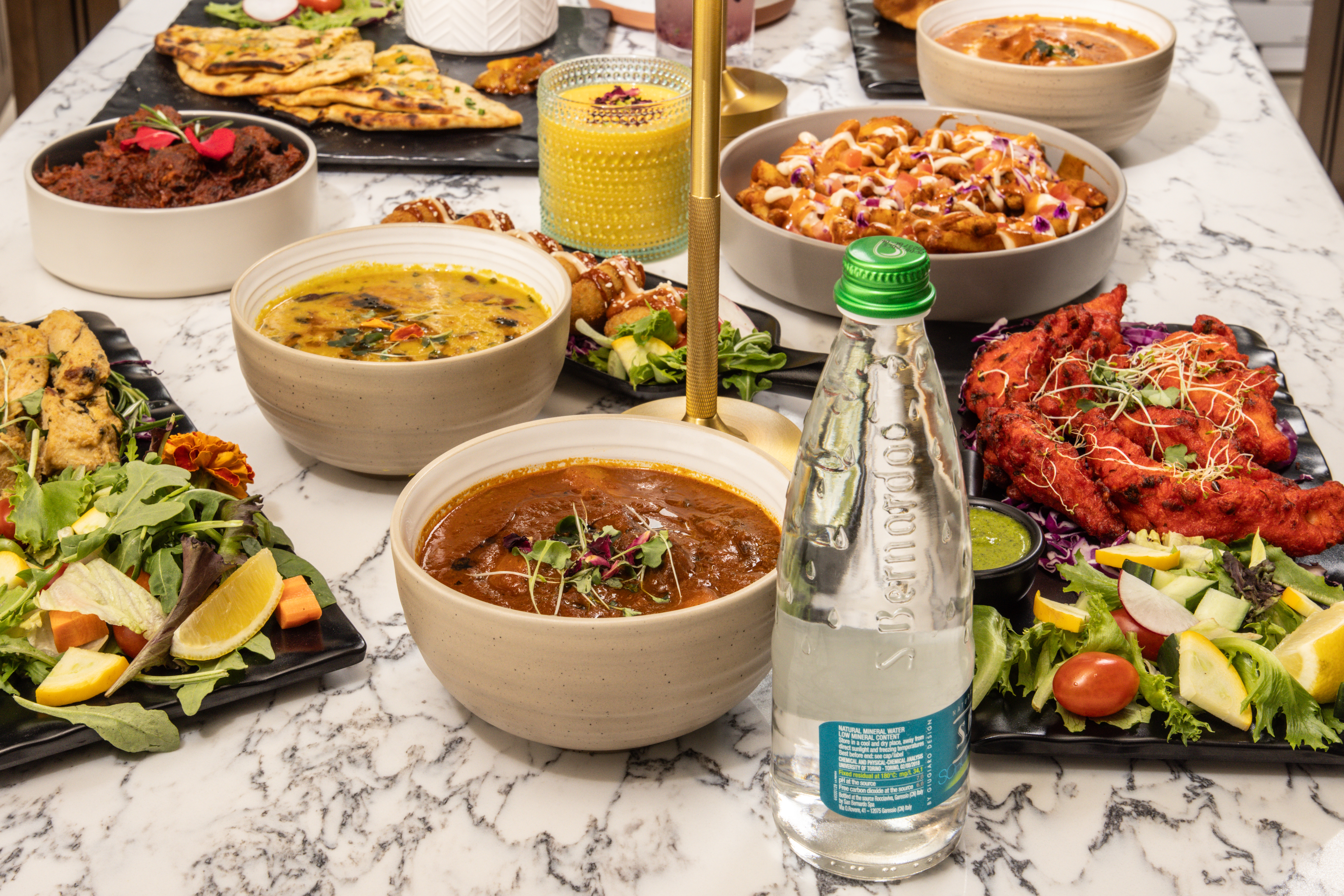 Arranged Food and Objects