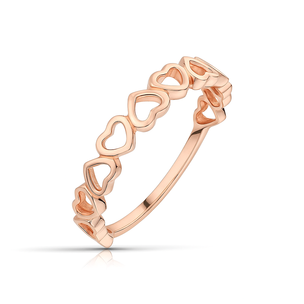 Pierścionek złoty z cyrkoniami Eliza P 1988