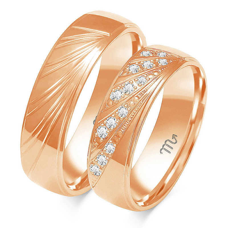 Obrączka ślubna B-209