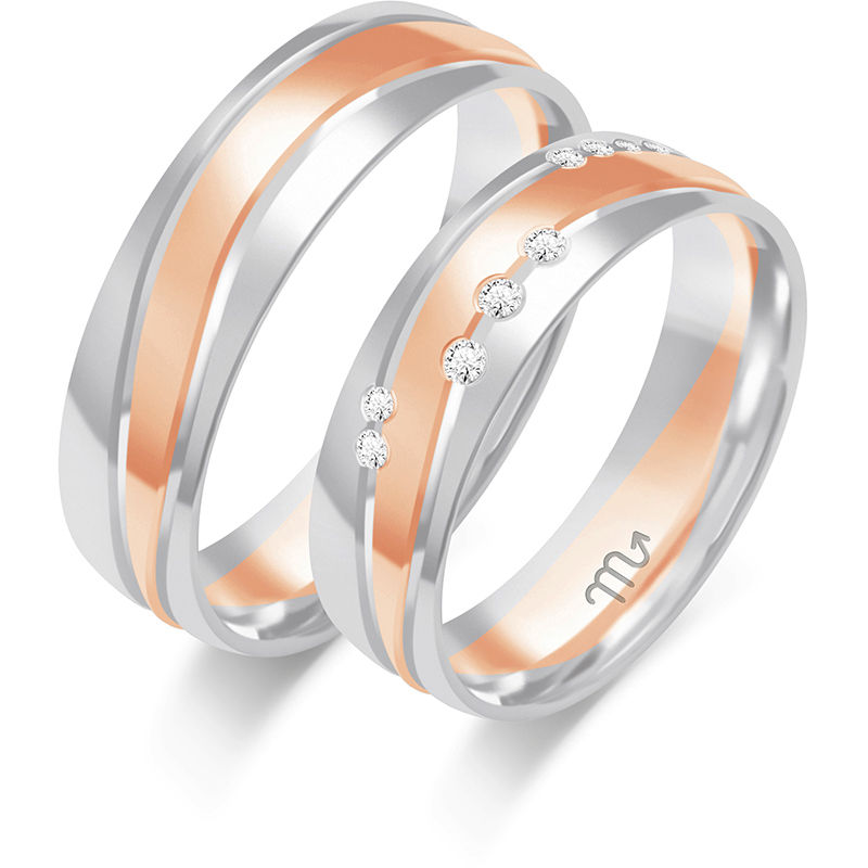 Obrączka ślubna E-136-4