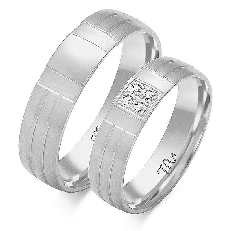 Miniatura: Obrączka ślubna OE-165