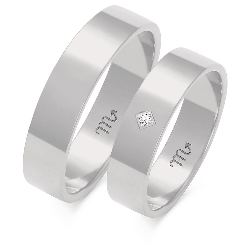 Miniatura: Obrączka ślubna A-113