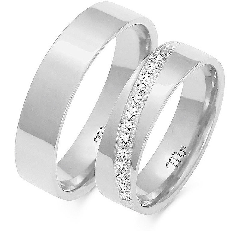 Miniatura: Obrączka ślubna A-145 Diamond