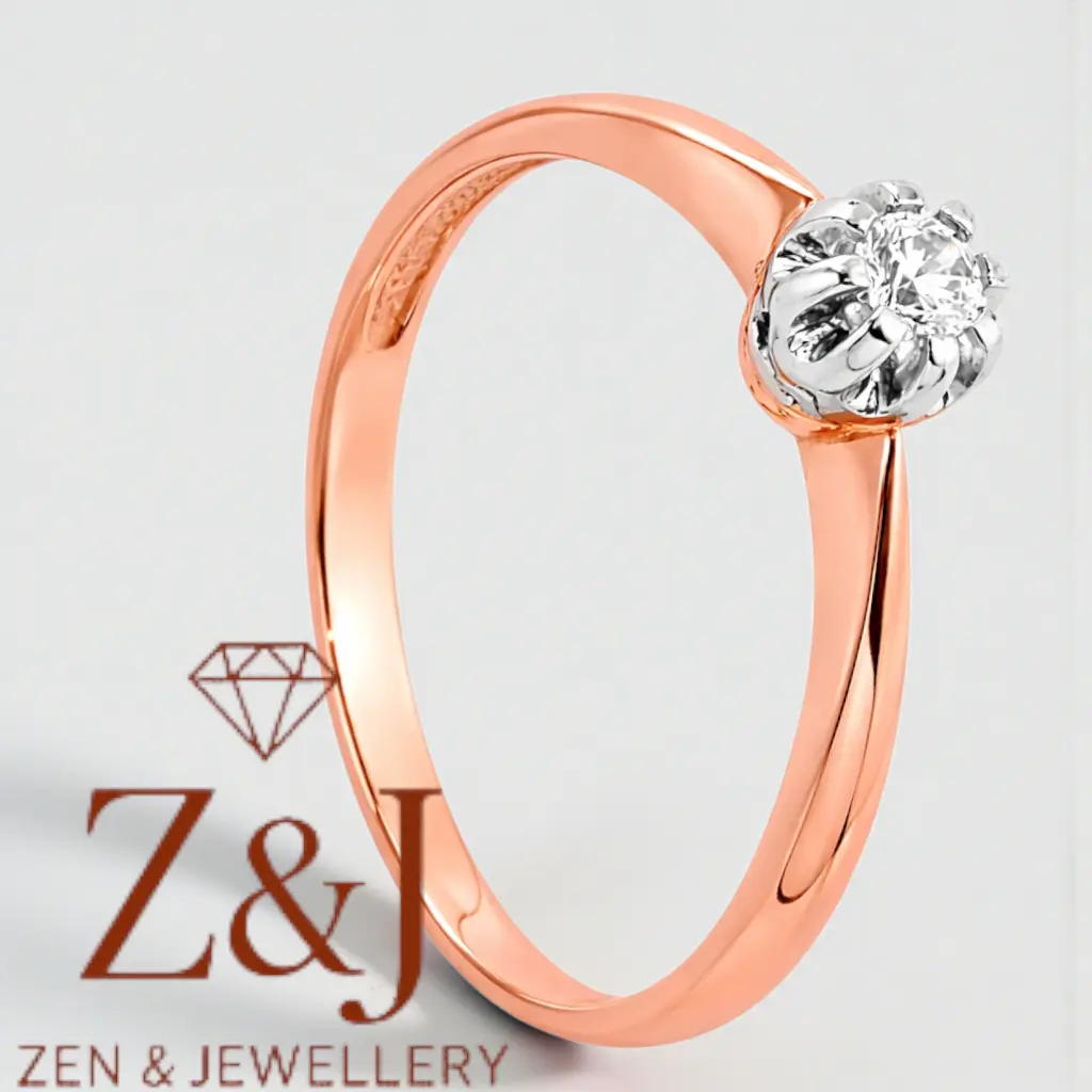 Pierścionek zaręczynowy z Moissanitem Eliza PB 0165