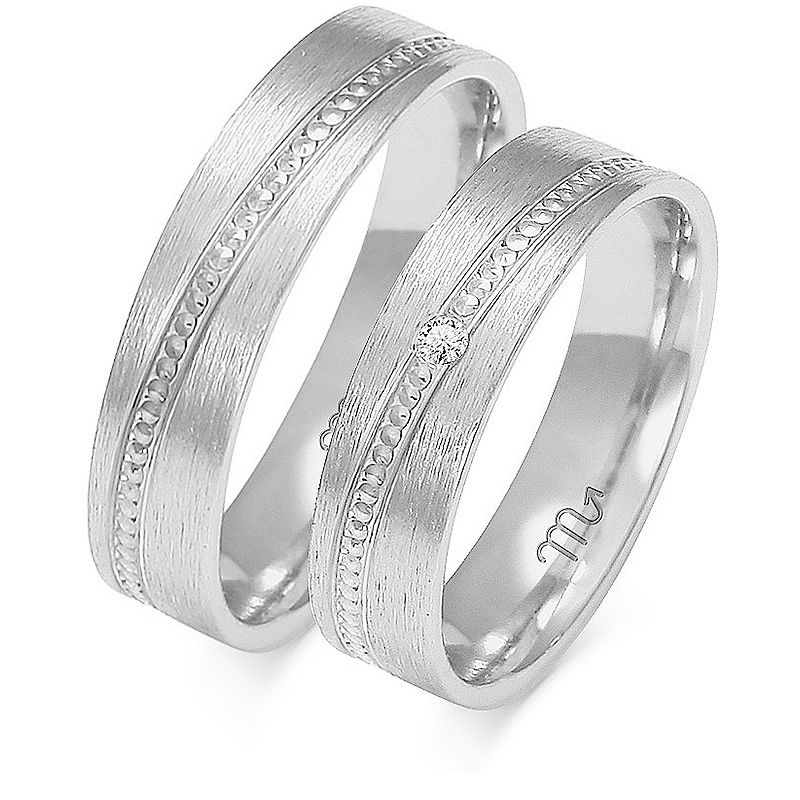 Miniatura: Obrączka ślubna A-130