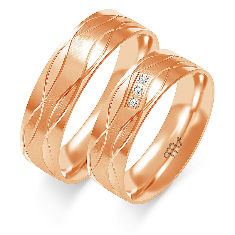 Obrączka ślubna B-218