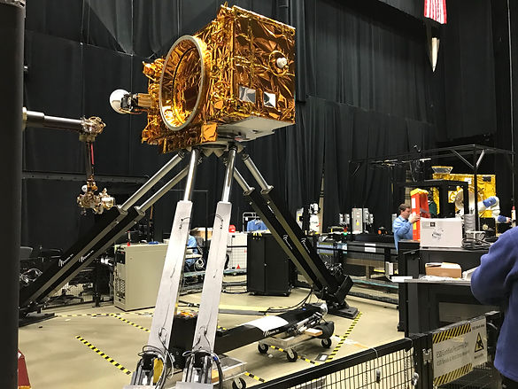 Mikrolar P8000 Hexapod with satellite mock up for refueling research at NASA