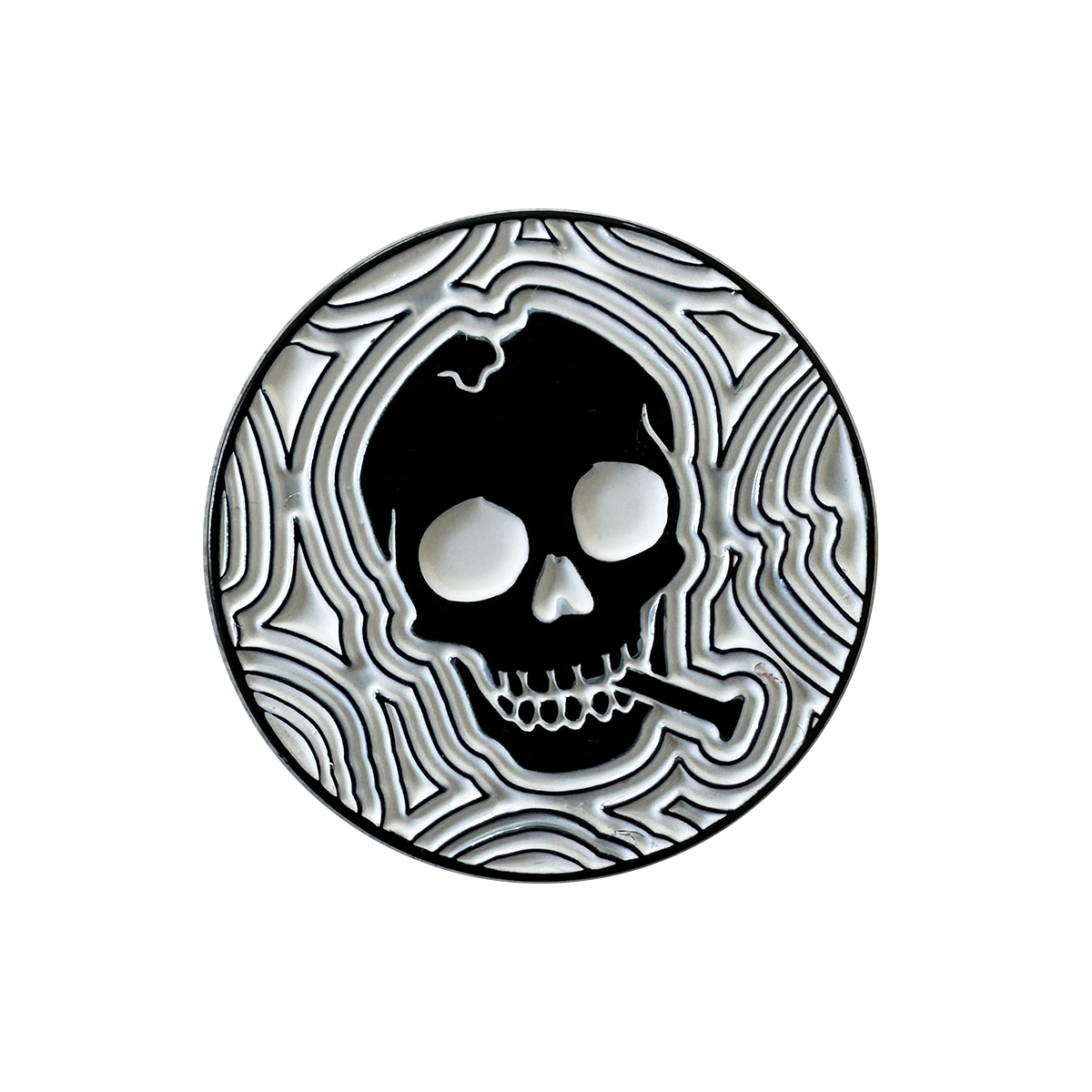 Dripped White Golf Ball Marker