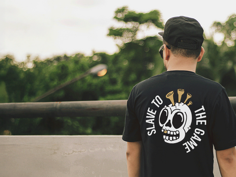 Slave to the Game Black Golf Lifestyle T-shirt