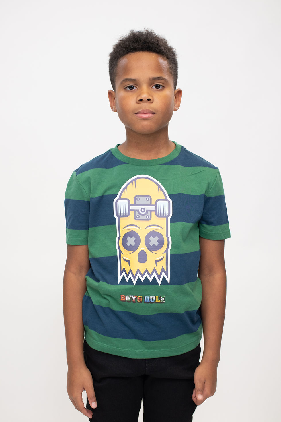 Thumbnail: Deadboard Green Stripe Graphic T-Shirt