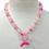 Thumbnail: Pink Poppy Mermaid Tail Necklace