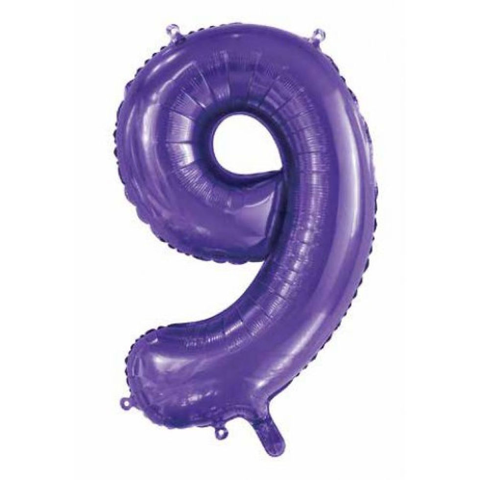 Thumbnail: Helium Number Shaped Foil Balloon