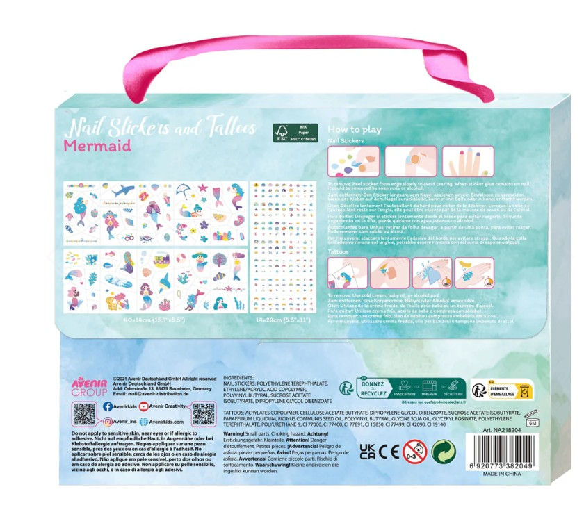 Thumbnail: Avenir - Nail Stickers & Tattoos - Mermaids