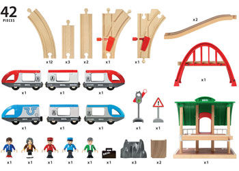 Thumbnail: Brio - Train Travel Switching Set 42 pieces