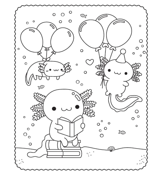 Thumbnail: Markerific - Activity Folder - Axolotl Buddies