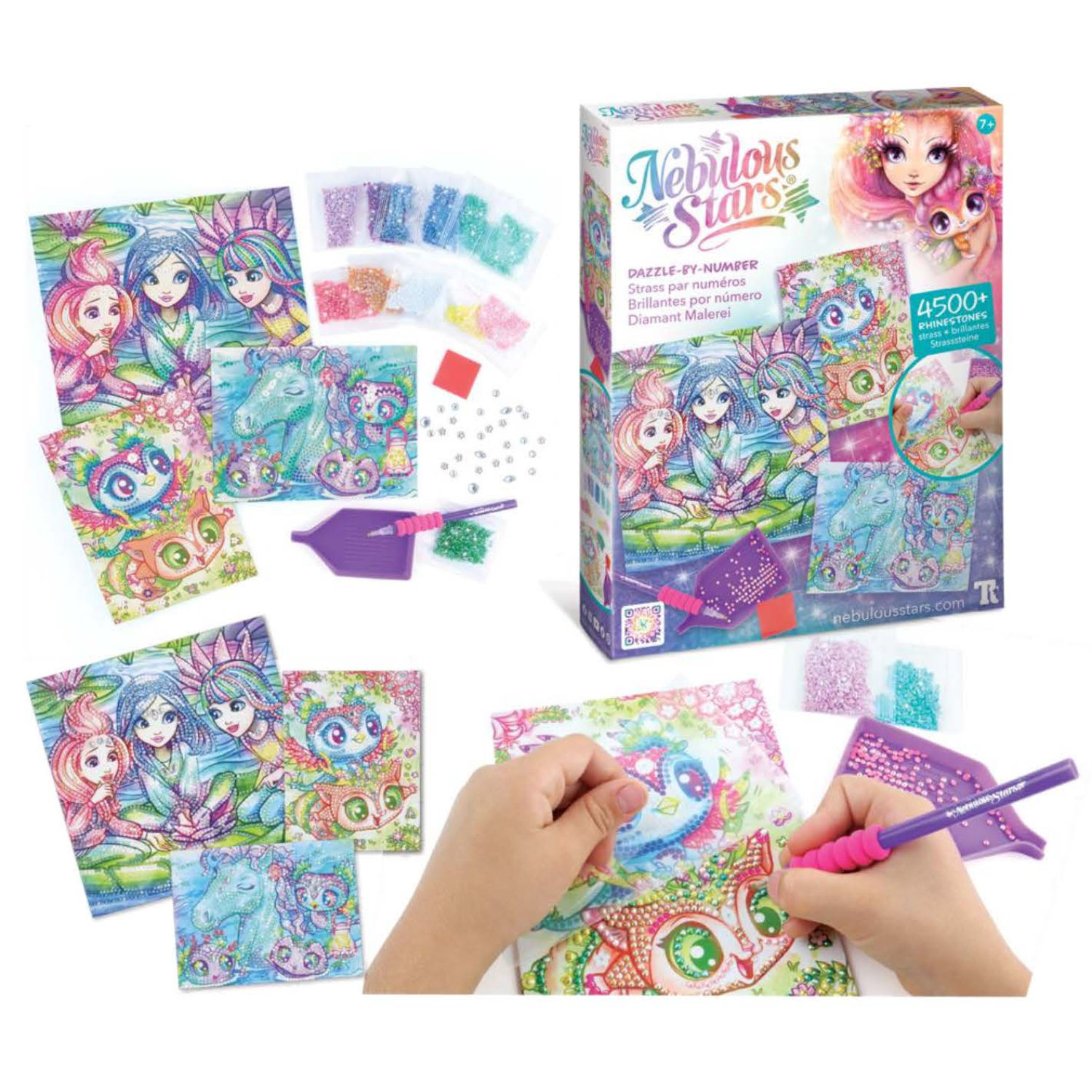 Nebulous Stars - Dazzle-by-Number - Rainbow