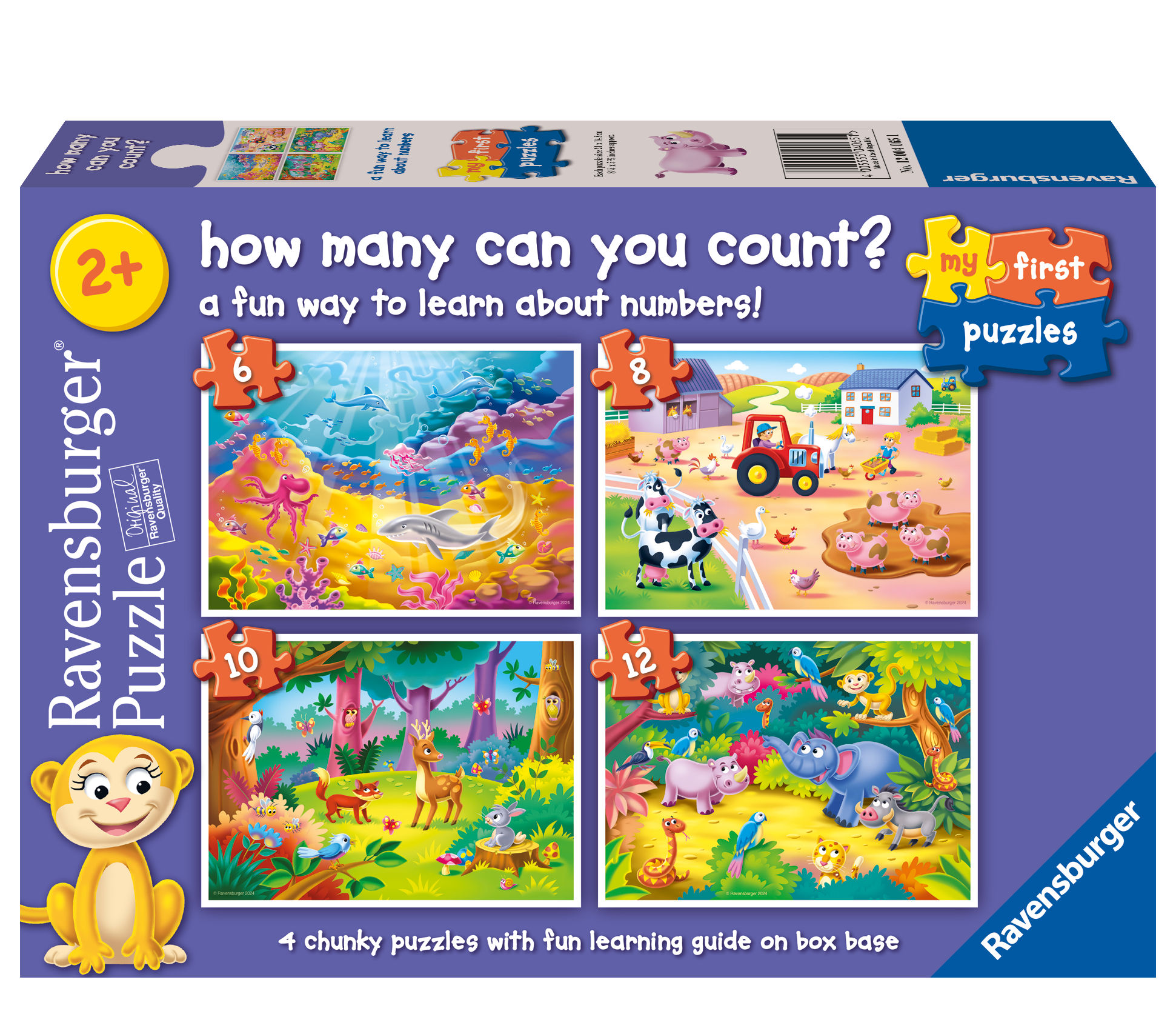 Ravensburger - How Many Can You Count? Puzzle 6/8/10/12 Pieces
