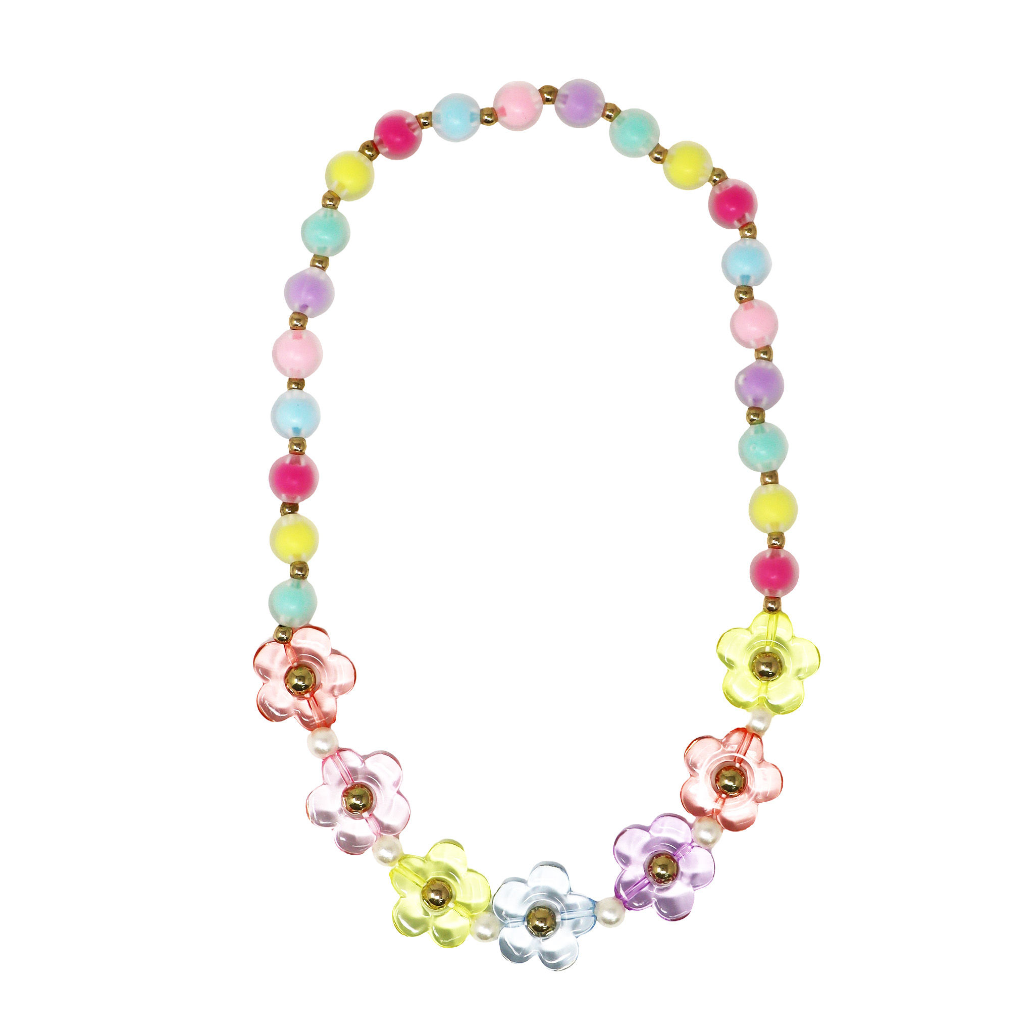 Pink Poppy - Vibrant Daisy Flower Necklace
