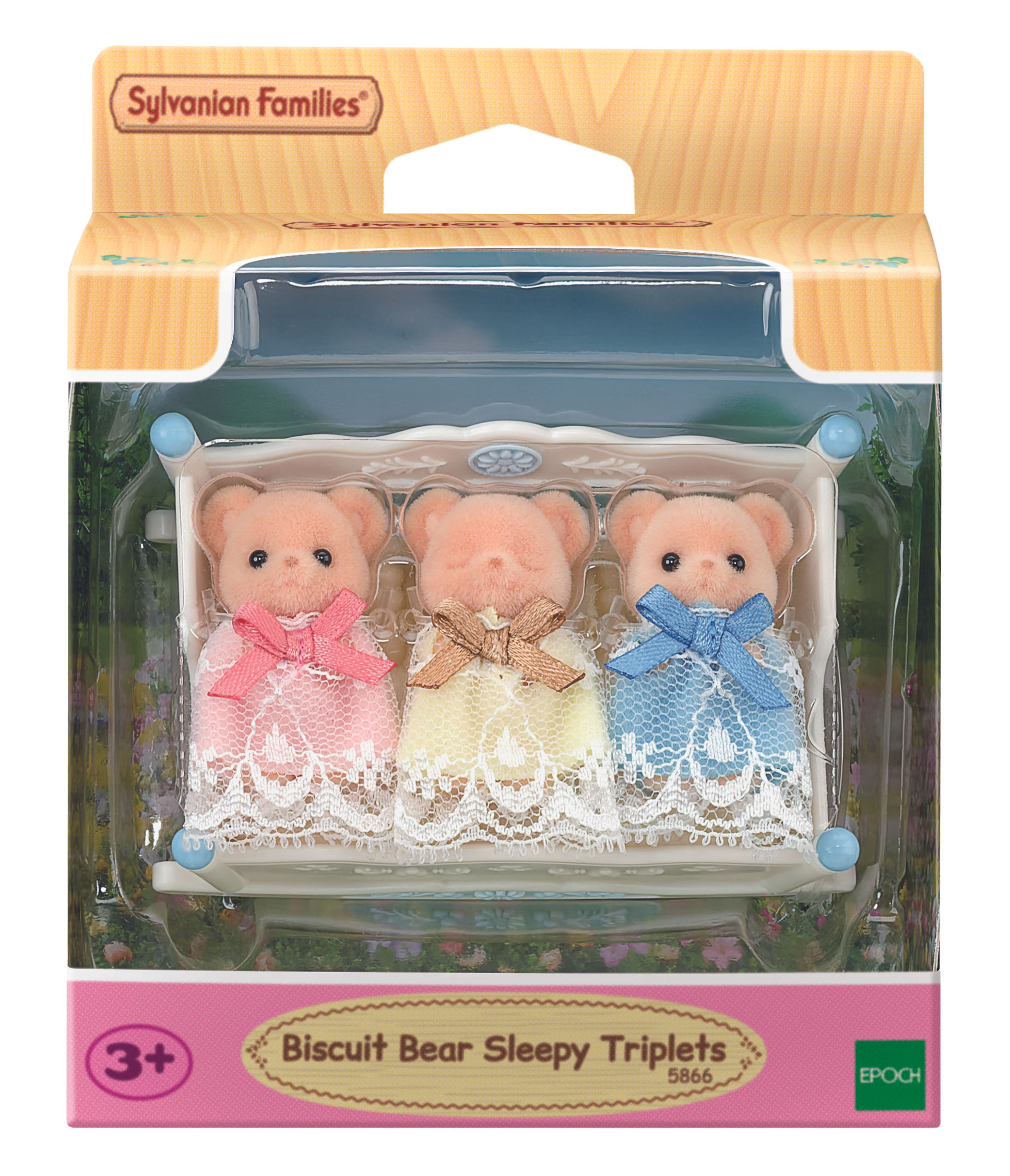 Sylvanian Families - Biscuit Bear Sleepy Triplets
