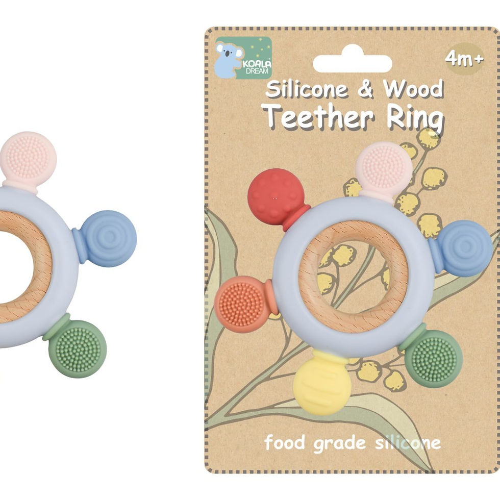 Koala Dream - Wooden and Silicone Sensory Teether Ring