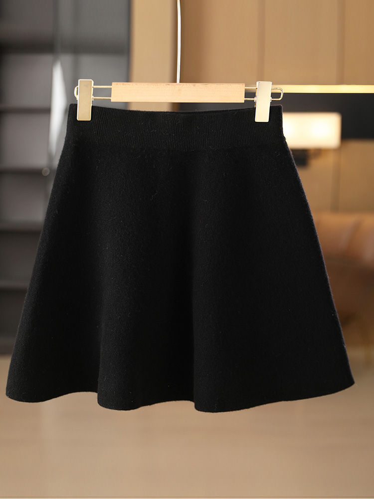 Thumbnail: Mini A-Line Cashmere Skirt