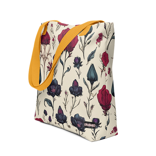 Thumbnail: Flowered Tote bag CRUSHED