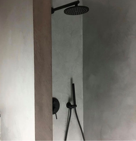 Microcement shower