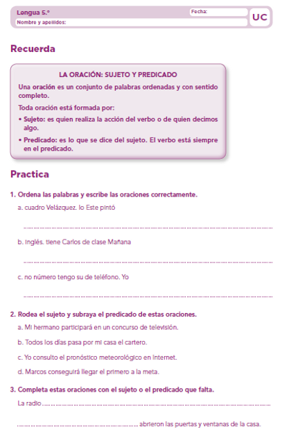 La oracion ,sujeto y predicado.PNG