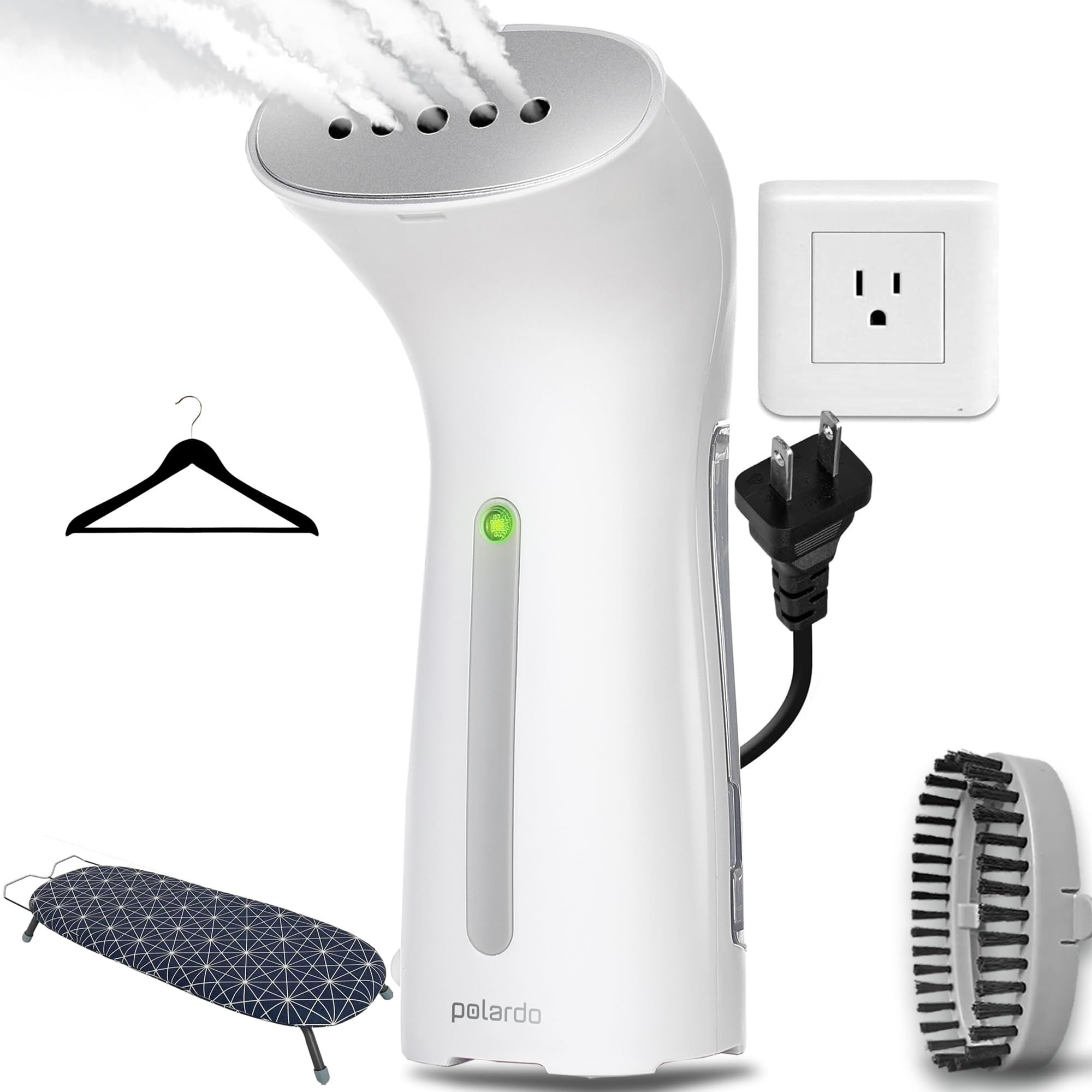 Portable Travel Garment Steamer for Clothes Metal Steam Head 25s Heat Up Pump Sy