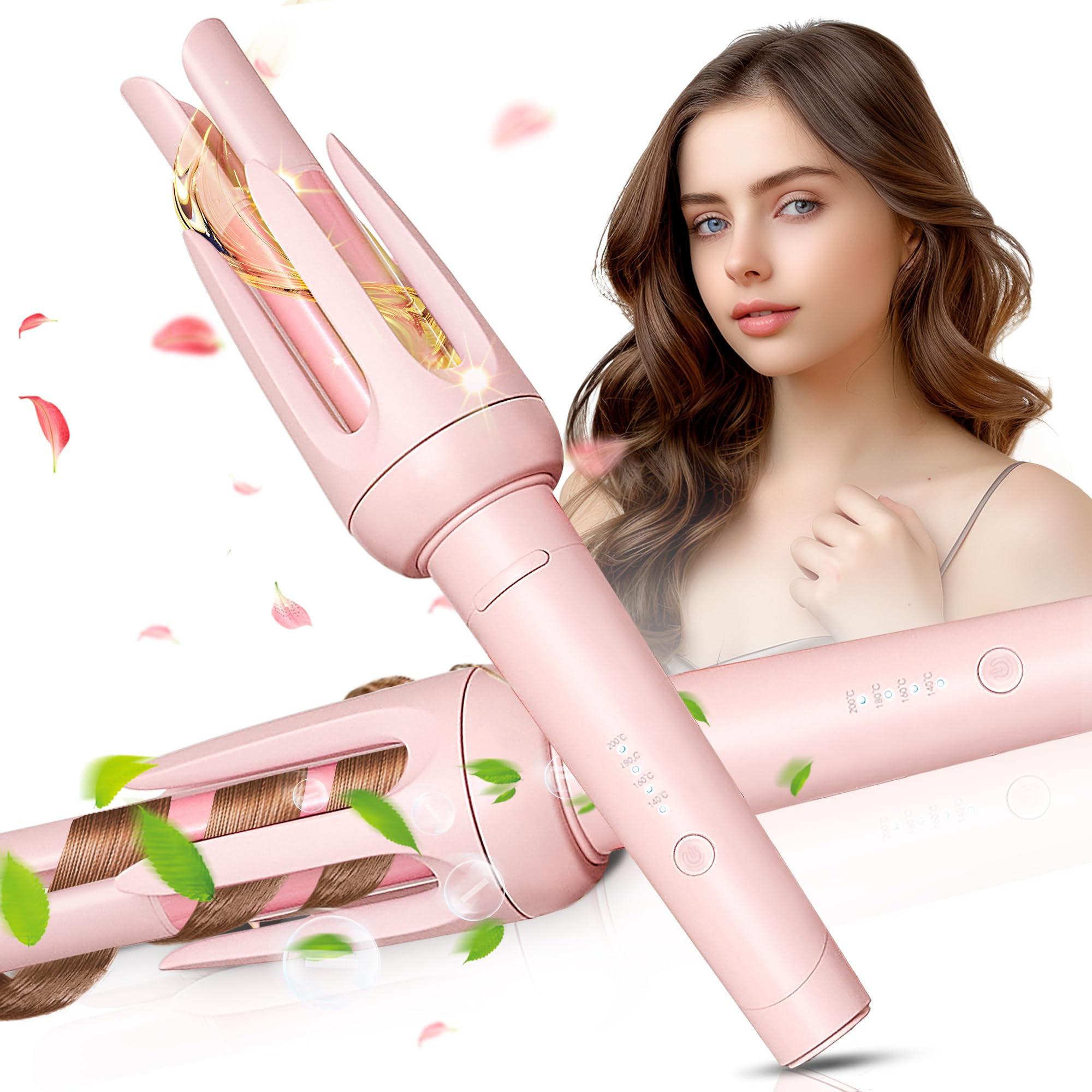 Auto Hair Curler Automatic Curling Iron with 4 Temperature & 3 Timer Automatic S