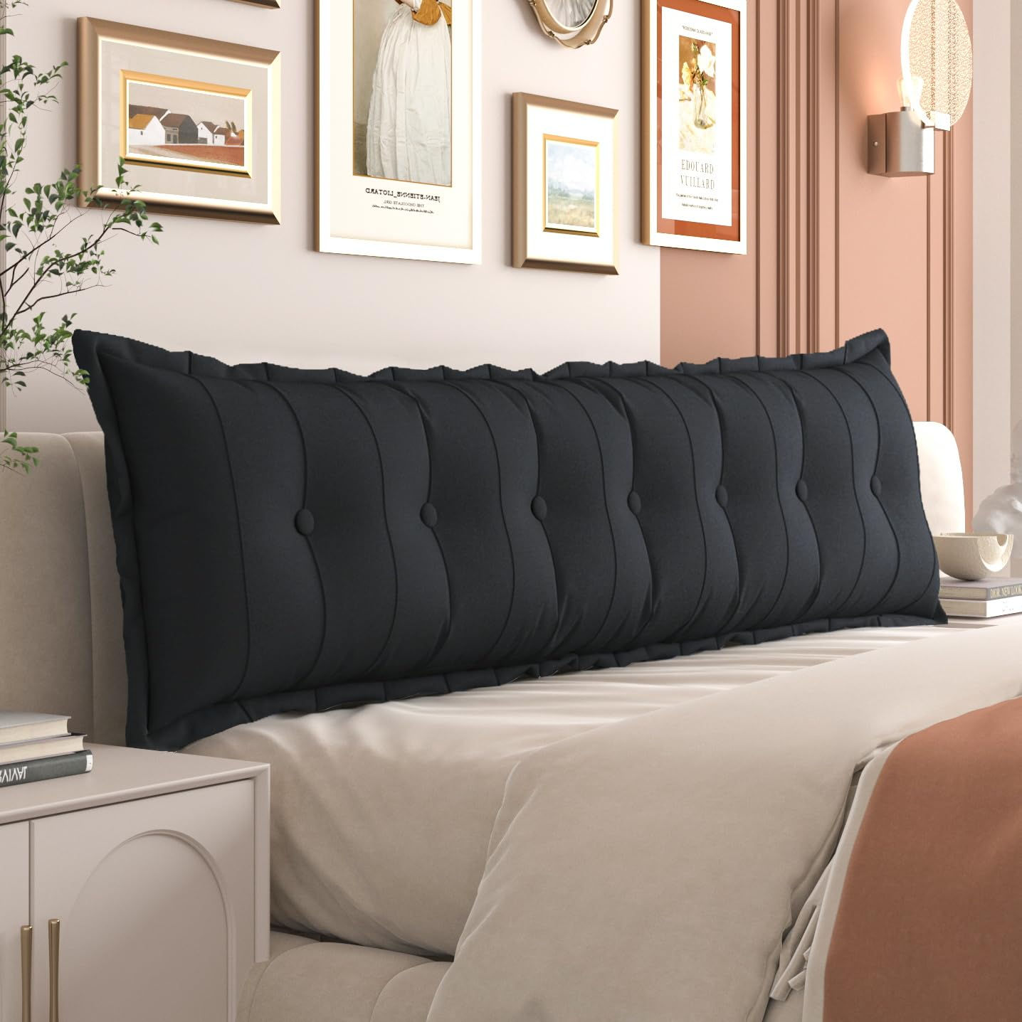 Daneey Large Headboard Pillow King Soft Daybed Pillows Bolster for Bed Back Pill