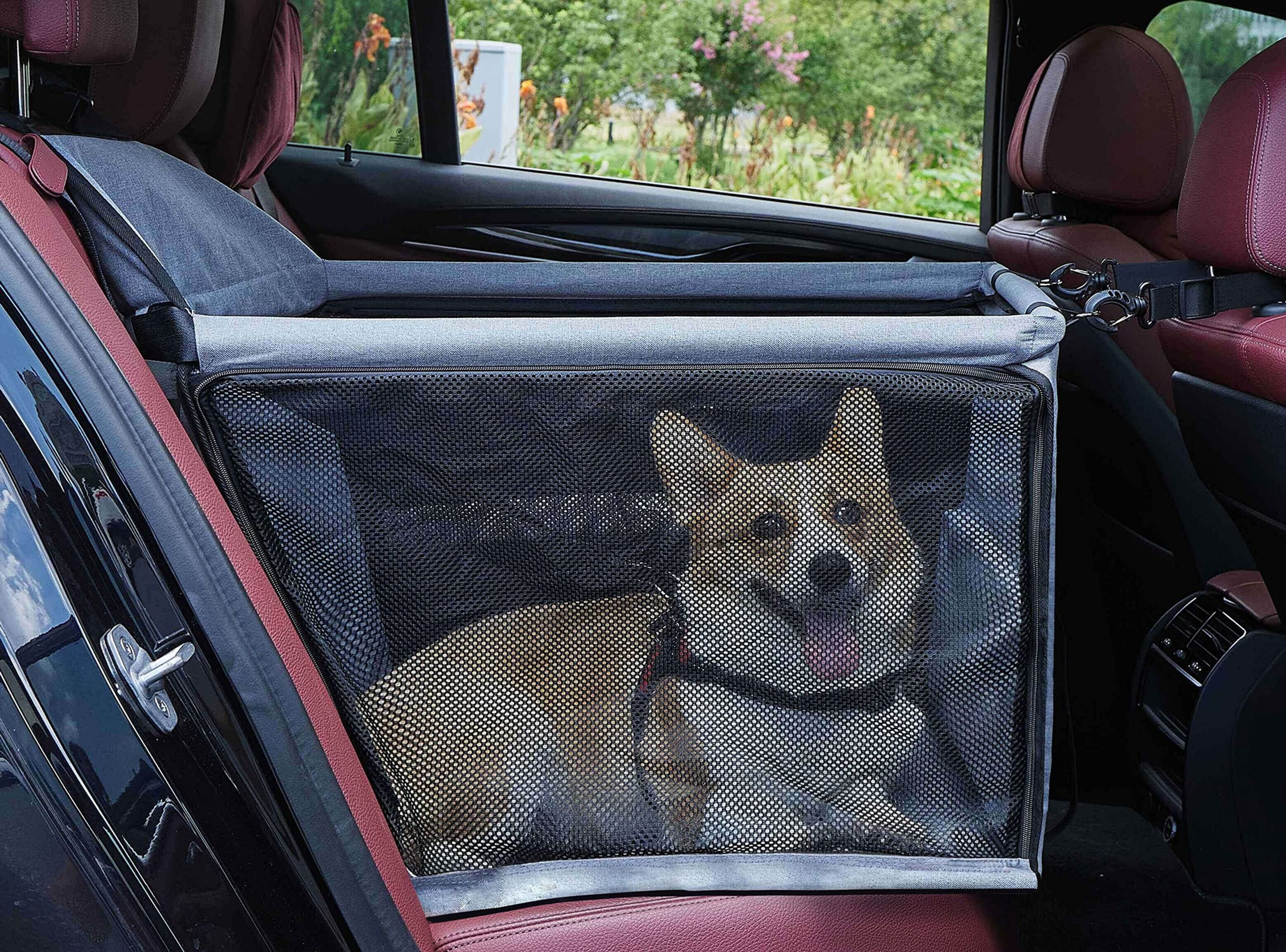 Dog Car Seat for Medium DogsPortable Washable Dog Seat for CarDog Booster Car Se