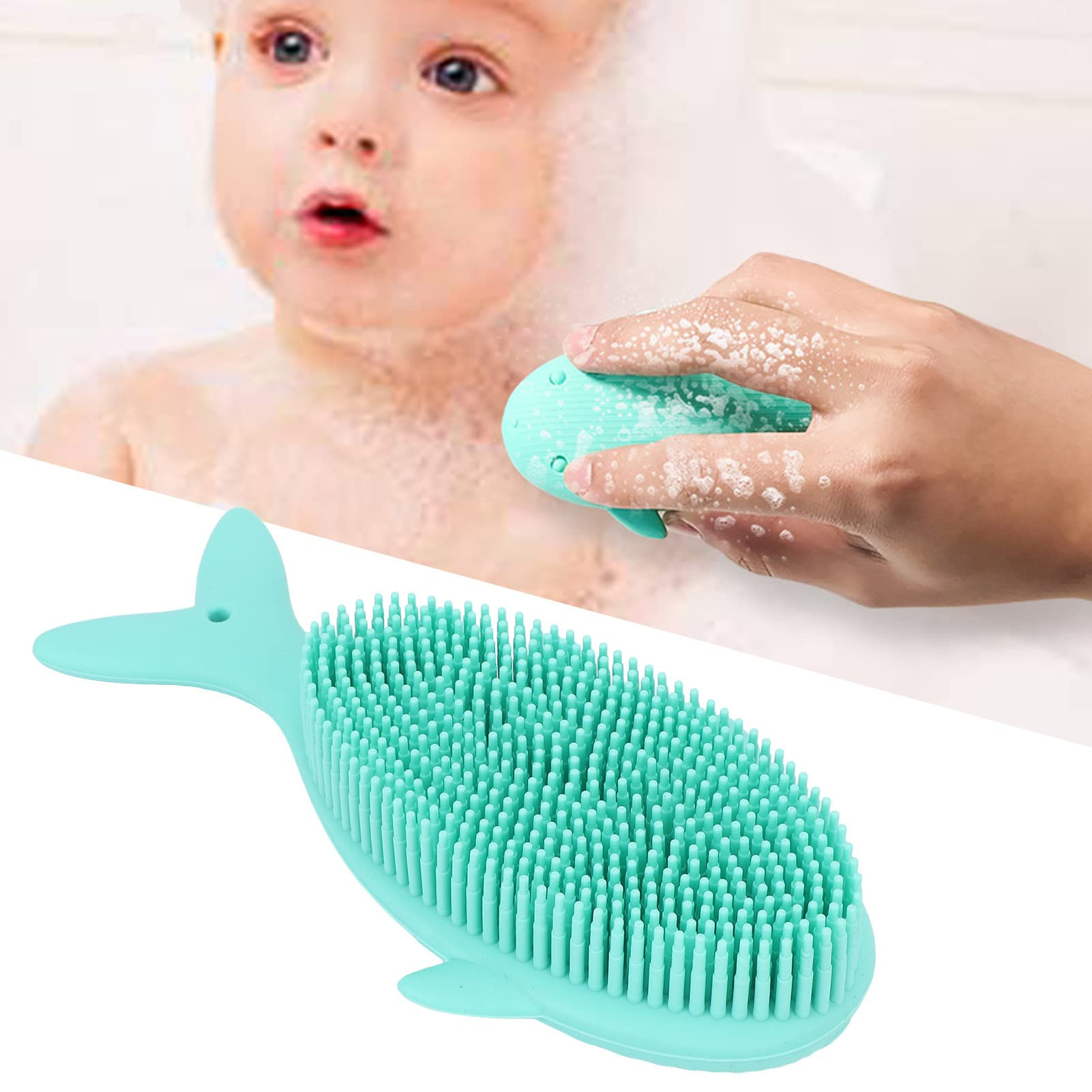 Baby Silicone Bath Brush Baby Brush Massage Brush Scrubbers Exfoliator Brush for