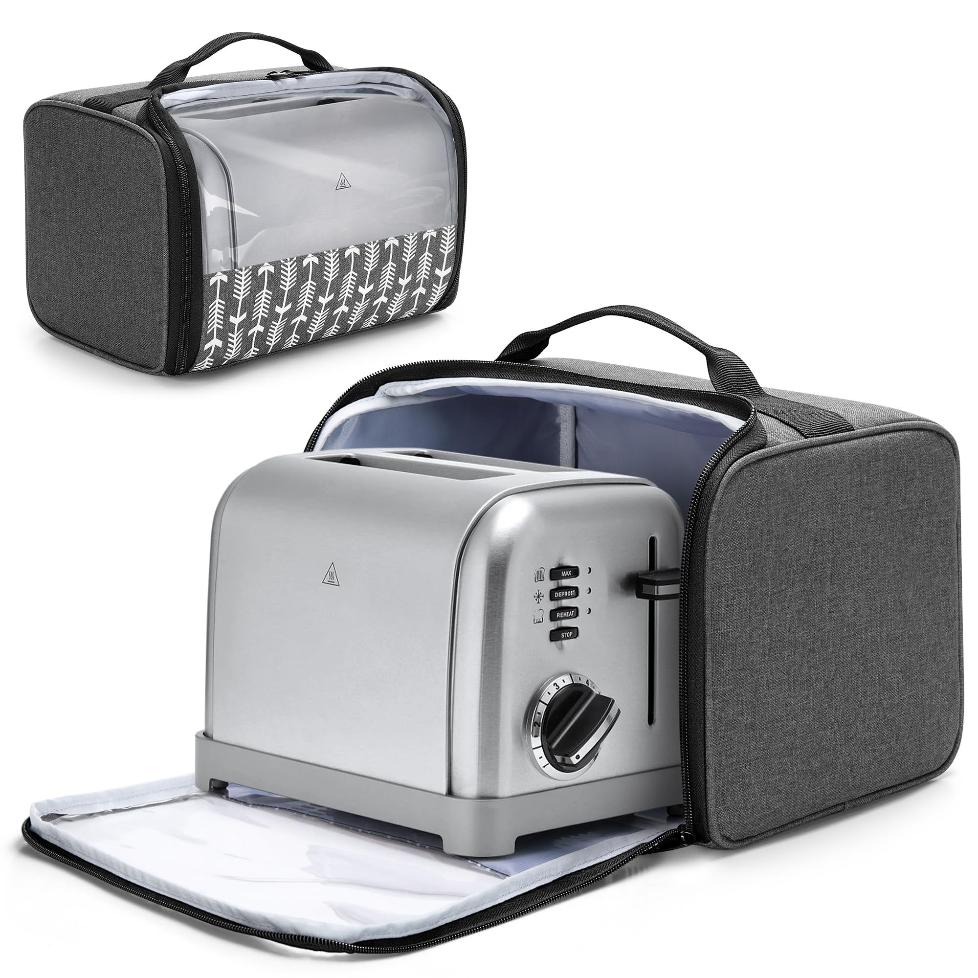 YARWO 2 Slice Toaster Cover with Bottom and Solid Structure Toaster Cover Compat