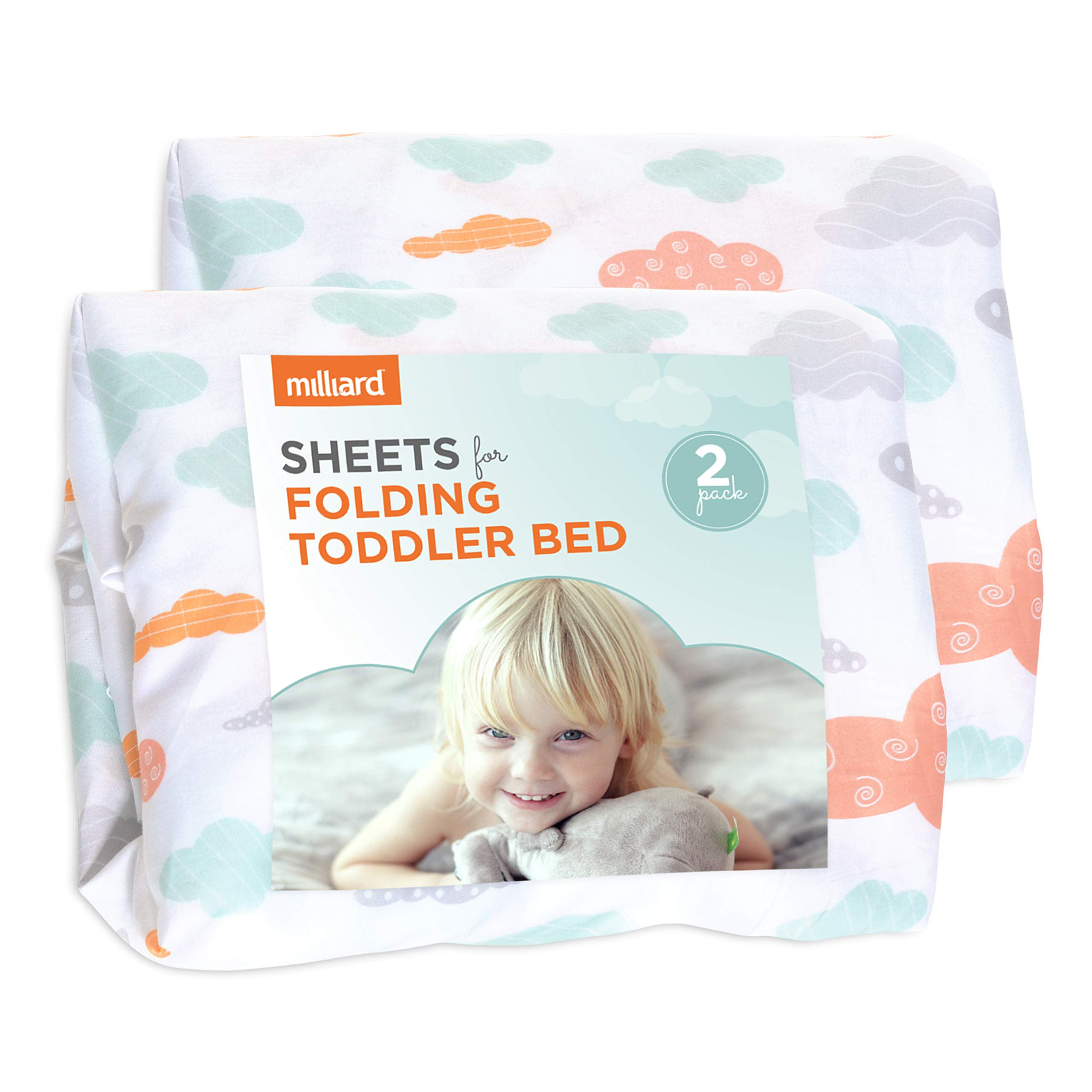 Milliard Toddler Bumper Bed Replacement Fitted Sheet (2 Pack)