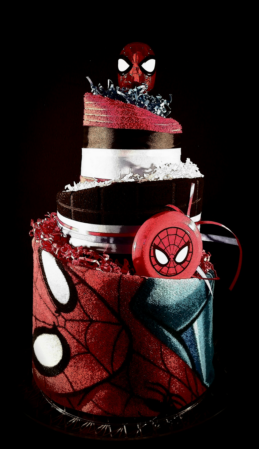 Thumbnail: 3 Tier Spider-Man Towel Cake