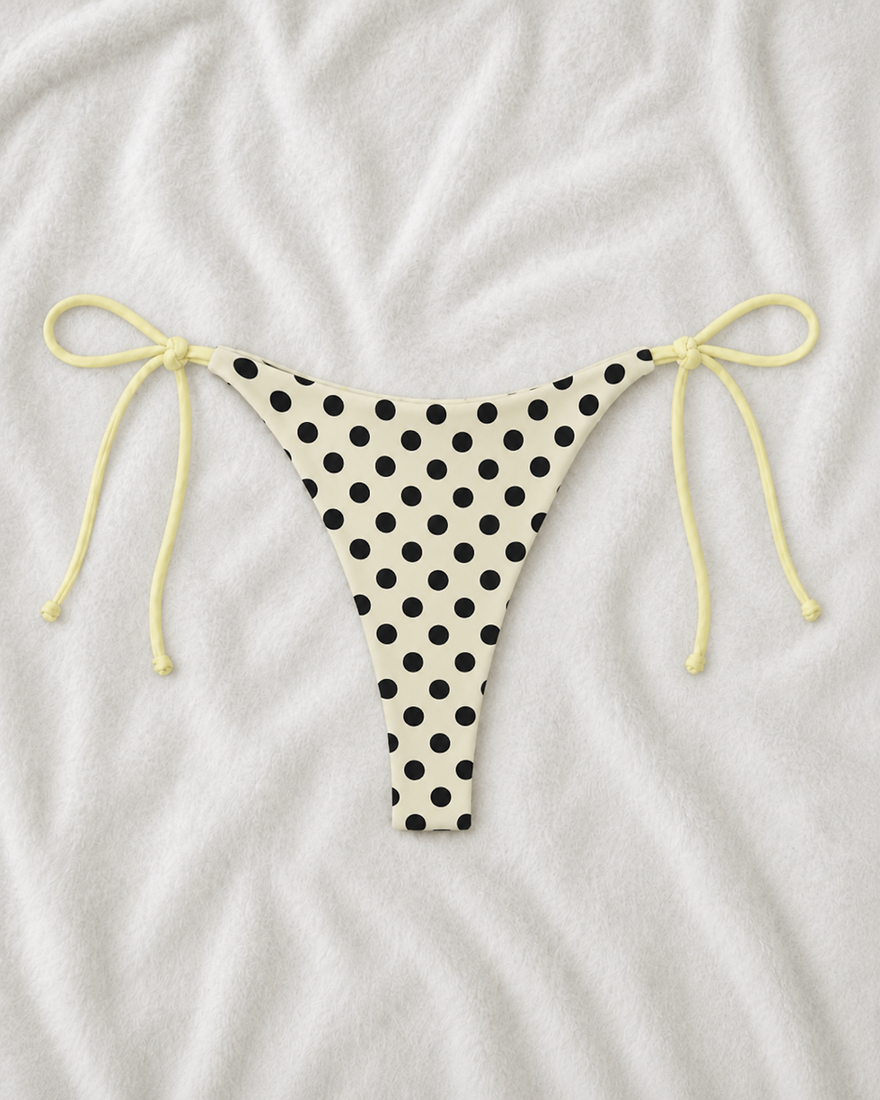 Thumbnail: Reversible Lemon Dot Bikini Set