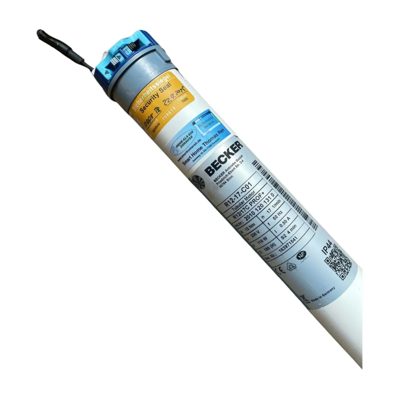 Becker R12-17-C01 Rohrmotor gebraucht & überholt | Funksteuerung | Rolladen