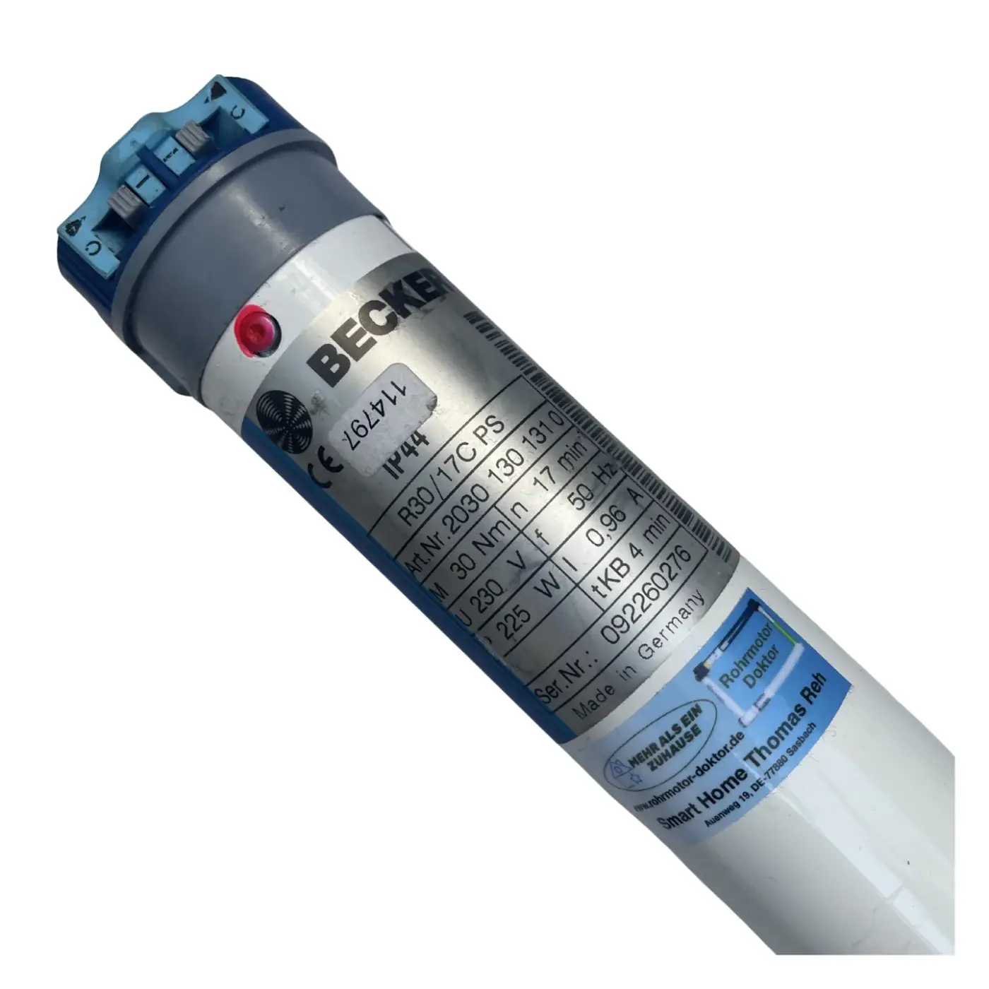 Becker R30/17C_PS Rohrmotor gebraucht & überholt | elektron. Markisenmotor