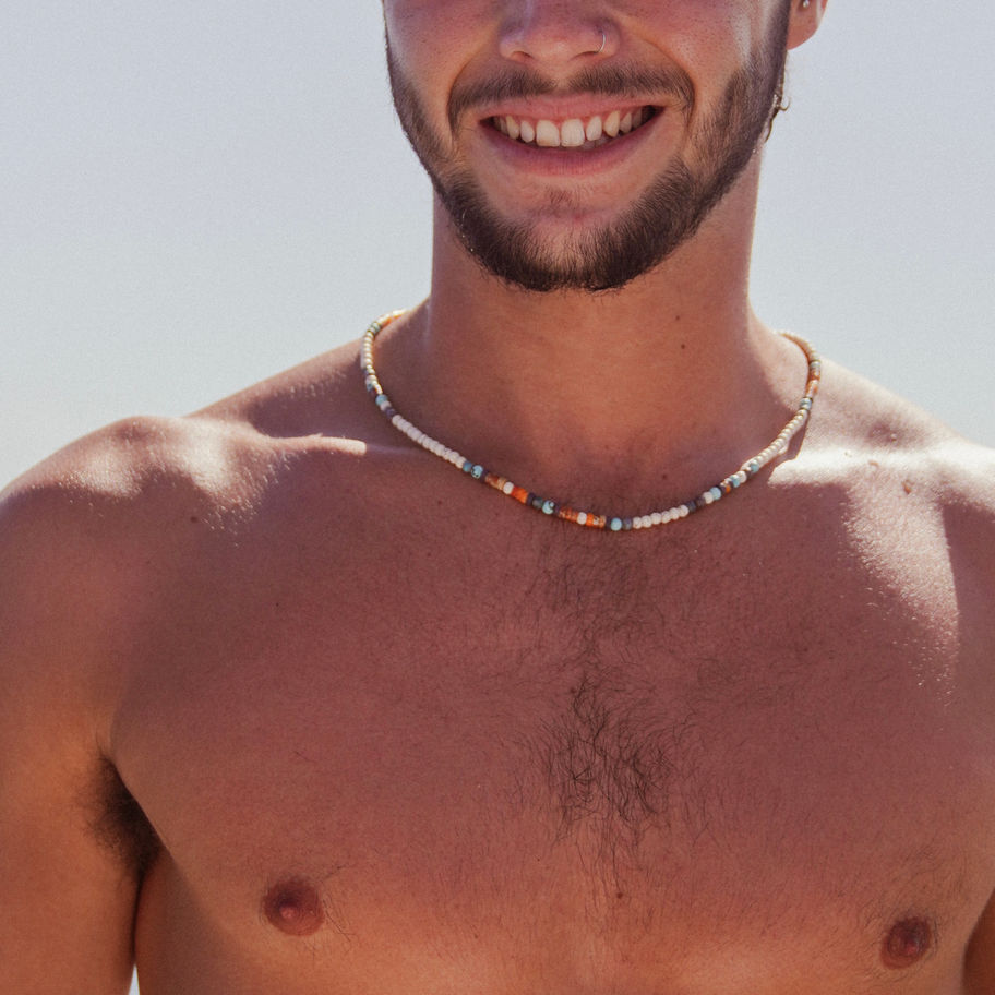 שרשרת אבנים לגבר