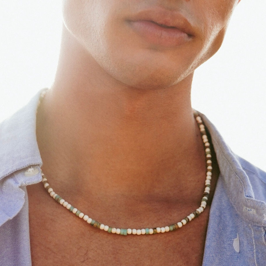 שרשרת אבנים לגבר