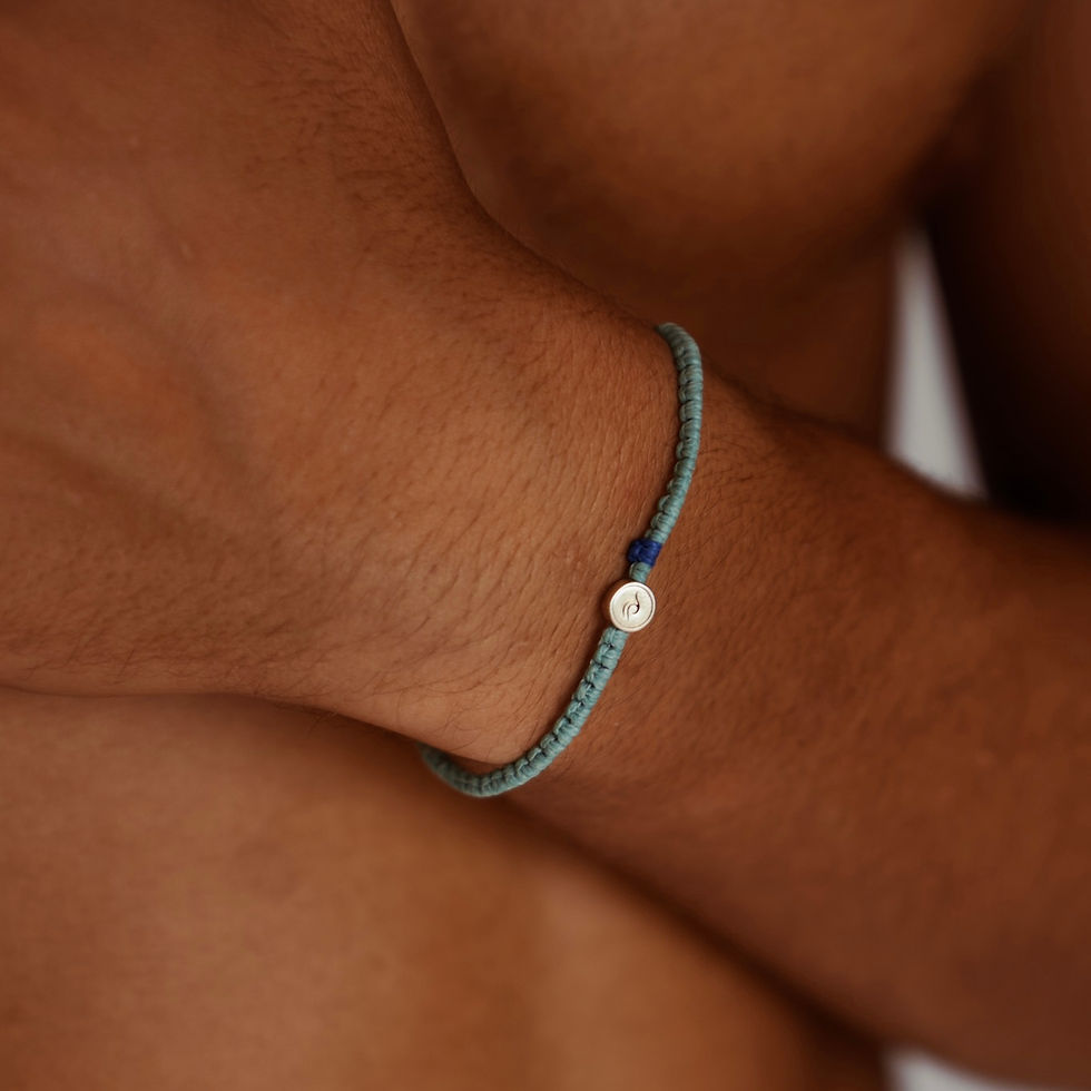 צמיד קרום טורקיז לגבר