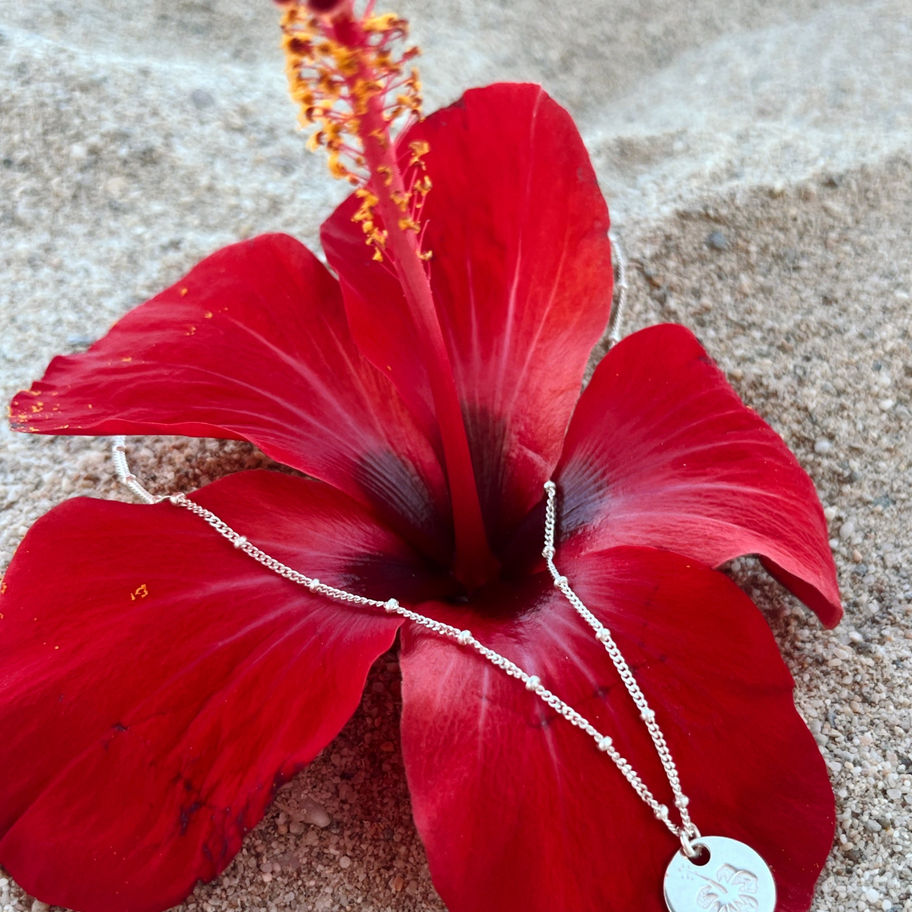 שרשרת כסף 925 לנשים על פרח