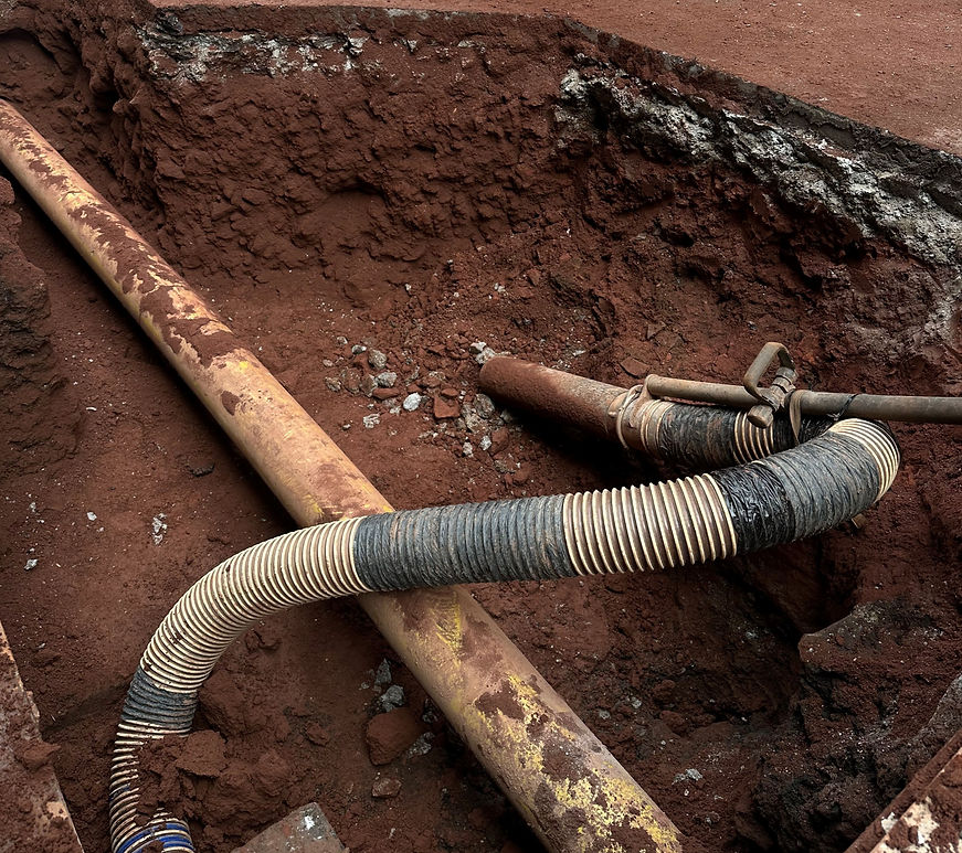 A worksite for utilities maintenance services in Cheltenham.